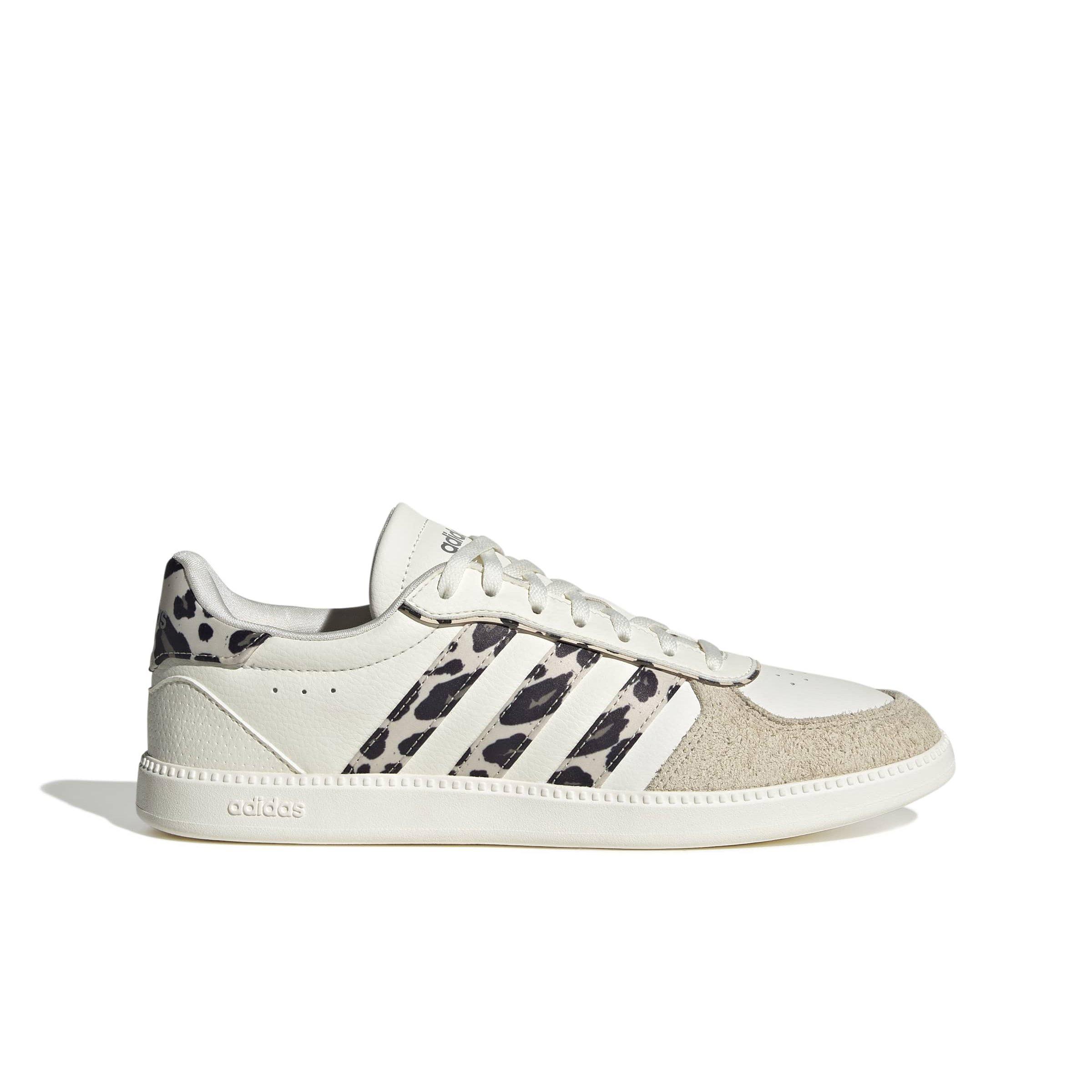 adidas Breaknet Sleek "Core White/Crystal Linen/Khaki Six" Women's Shoe - WHITE/LINEN/KHAKI